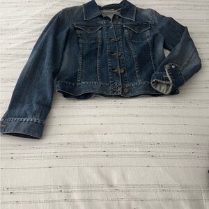 DKNY Blue Denim Jacket with Contrast Stitching
